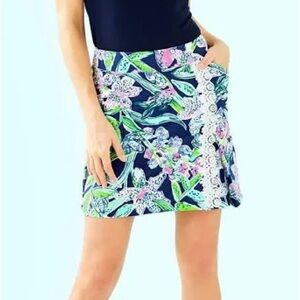 Lilly Pulitzer Daphne Golf Skort in Bright Navy Sway This Way Sz 8